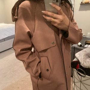 boohoo Boutique Beatrice Bonded Trench (NWT)